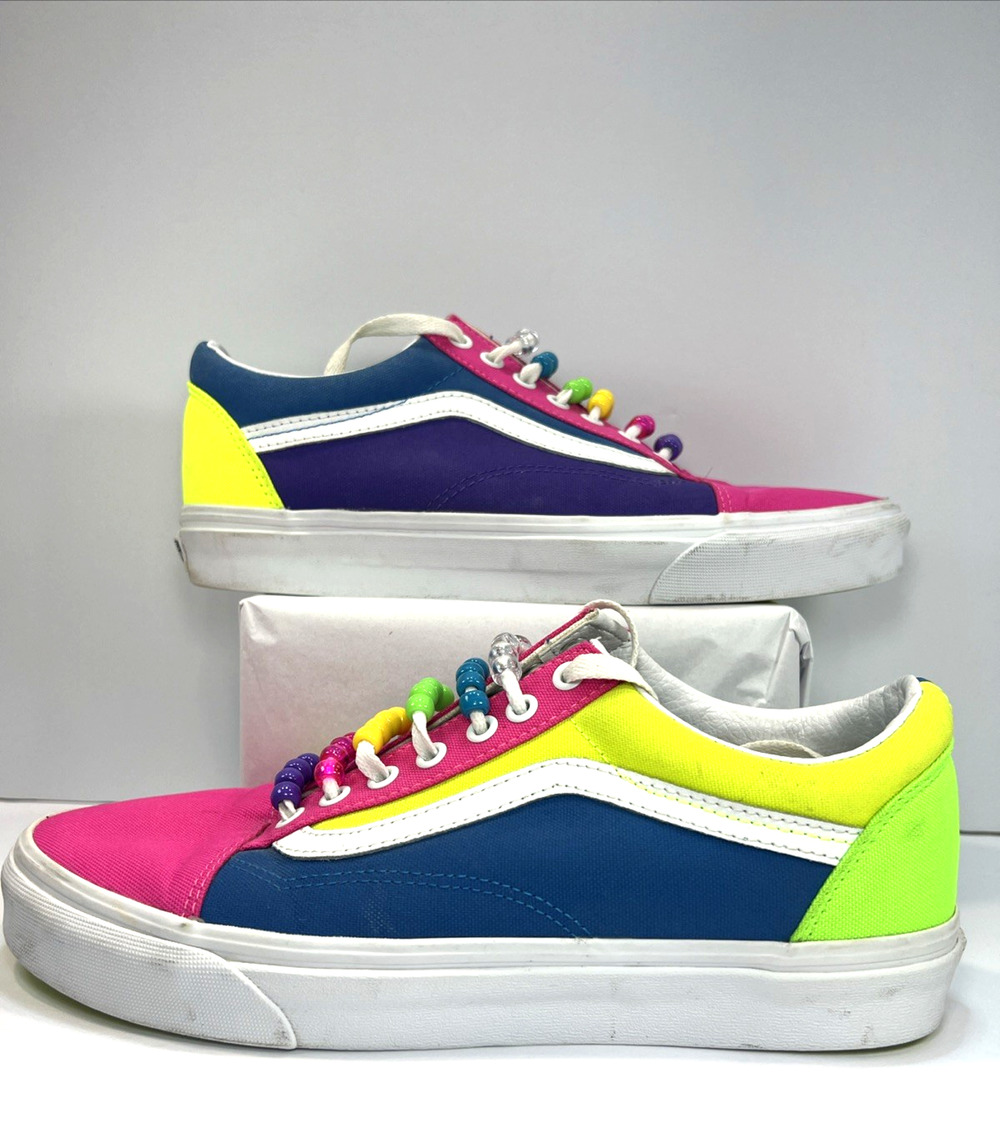 Vans Unisex Off The Wall 721356 Multicolor Beaded Shoelaces Casual Shoes Sneaker